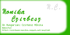 monika czirbesz business card