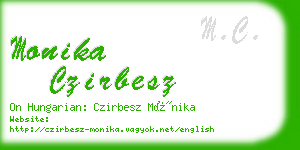 monika czirbesz business card